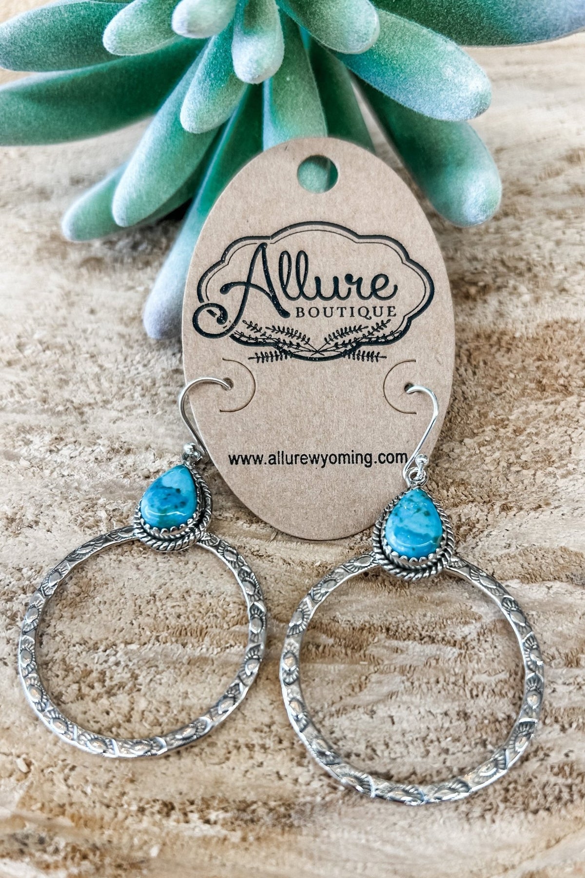 Etched Hoop Kingman Earring - Allure Boutique WY