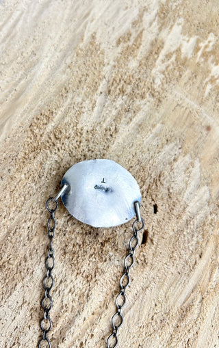 White Buffalo Oval Necklace