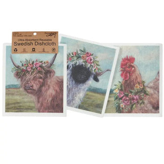 Farm Swedish Dishcloth Set - Set of 3 - Allure Boutique WY