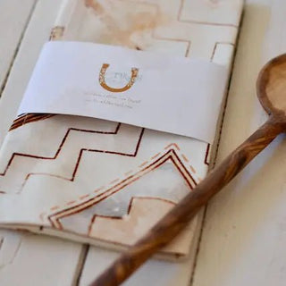 Farmhouse Geometric Neutral Pattern Novelty Tea Towel - Allure Boutique WY