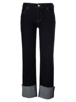 FAY HIGH RISE FAB AB STRAIGHT LEG - ROLL UP RAW HEM - Allure Boutique WY