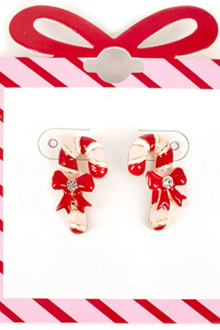 Candy Cane Post Earrings