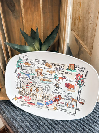 Fishkiss Wyoming Serving Platter - Allure Boutique WY