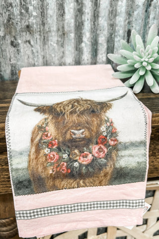 Floral Cow Kitchen Towel - Allure Boutique WY