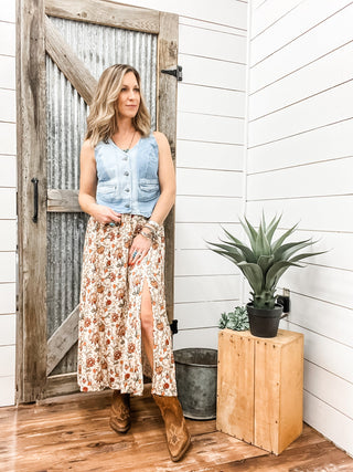 Floral Print Midi Dress - Allure Boutique WY