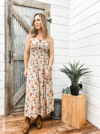 Floral Print Midi Dress - Allure Boutique WY