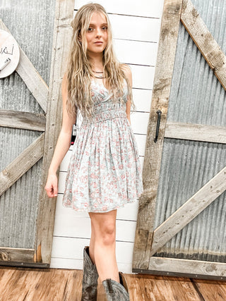 Floral Print Mini Dress - Allure Boutique WY