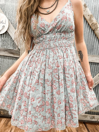 Floral Print Mini Dress - Allure Boutique WY