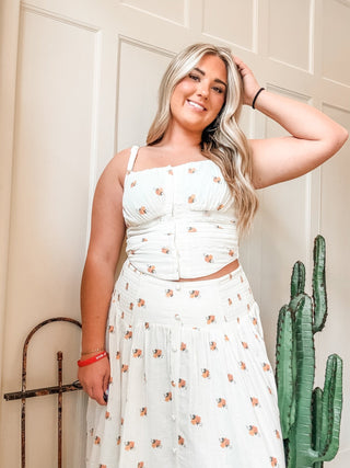Flower Print Skirt - Allure Boutique WY