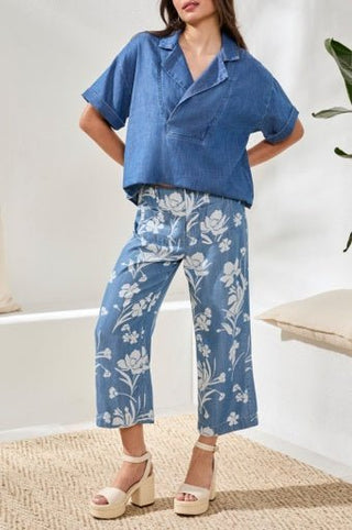 Flowy Popover Shirt - Allure Boutique WY