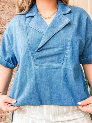 Flowy Popover Shirt - Allure Boutique WY