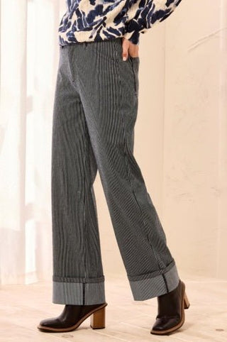 Fly Front Ankle Pant with Wide Cuff - Allure Boutique WY