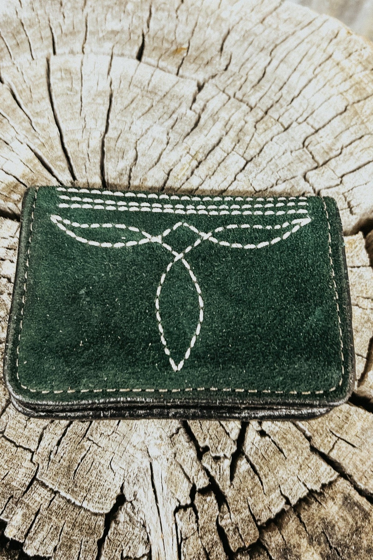 Forest Green Suede Wallet - Allure Boutique WY