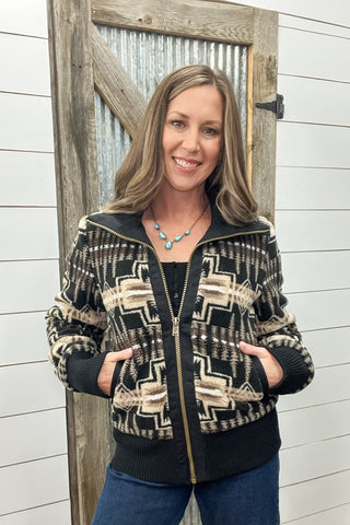 Foxglove Fleece Bomber Jacket - Allure Boutique WY