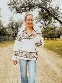 Frankie Cream Aztec - Allure Boutique WY