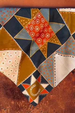 Frontier Bound Patchwork Silk Scarf - Allure Boutique WY