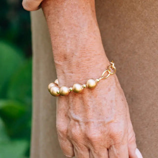 Frontier Matte Gold Bead Bracelet - Allure Boutique WY