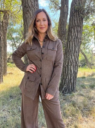 Funnel Neck Field Jacket - Allure Boutique WY