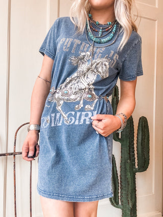 Future is Cowgirl T-Shirt Dress - Allure Boutique WY