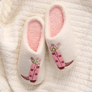 Fuzzy Sherpa Slippers - Allure Boutique WY