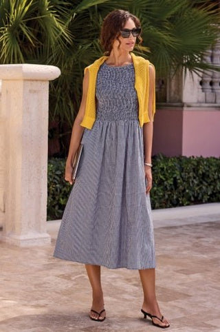 Gingham Sleeveless Dress - Allure Boutique WY