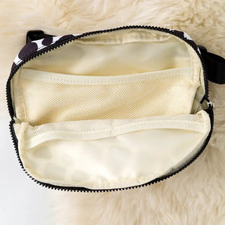 Girls B+ W Cow Print Fanny Pack - Allure Boutique WY