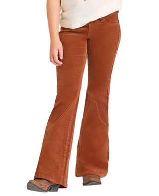 Girls Brick Corduroy Button Flare - Allure Boutique WY