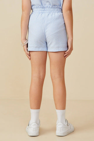 Girls Checkered Seersucker Shorts - Allure Boutique WY