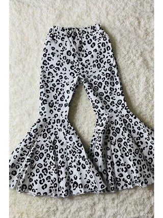 Girls Leopard Print Bell Bottoms - Allure Boutique WY