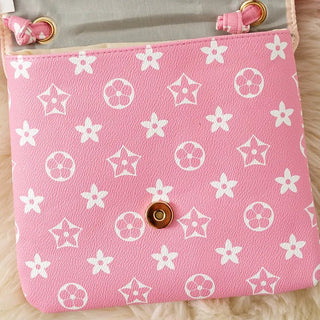 Girls Light Pink LV Inspired Fringe Purse - Allure Boutique WY