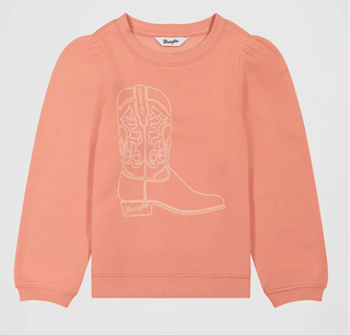 Girls Pink Boot Sweater - Allure Boutique WY