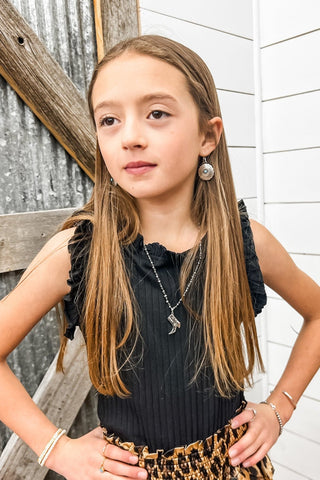 Girls Ruffle Sleeve Tank Top - Allure Boutique WY