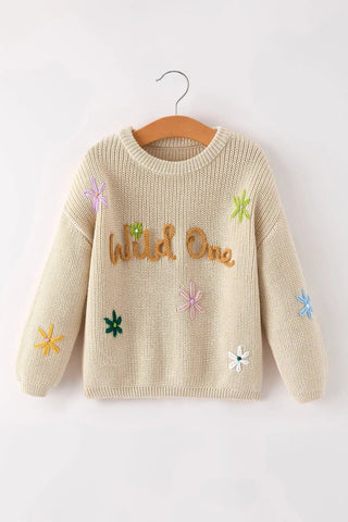 Girls Wild One Sweater - Allure Boutique WY