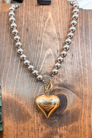 Glam Heart Necklace - Allure Boutique WY