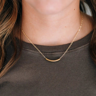 Glimpse Gold Smile Necklace - Allure Boutique WY