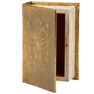 Gold Stag Decorative Book Box - Allure Boutique WY