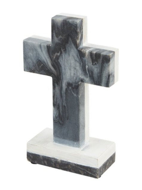 Gray Standing Cross Decor - Allure Boutique WY