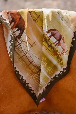 Grazing Pasture Silk Wildrag - Allure Boutique WY