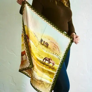 Grazing Pasture Silk Wildrag - Allure Boutique WY