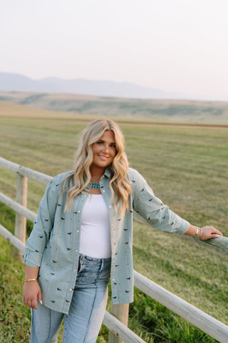 Green Plaid Western Snap Shirt - Allure Boutique WY