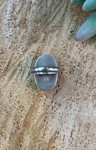 Green Turquoise Oval Ring 6 - Allure Boutique WY