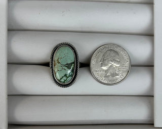 Green Turquoise Oval Ring 6 - Allure Boutique WY
