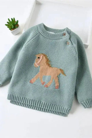 Gwenny Horse Sweater - Allure Boutique WY
