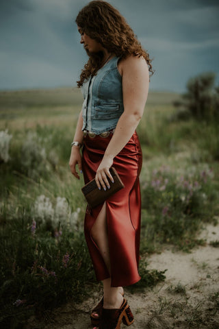 Gypsy Satin Slip Skirt - Allure Boutique WY