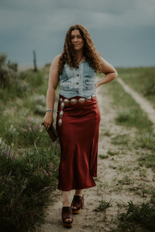 Gypsy Satin Slip Skirt - Allure Boutique WY