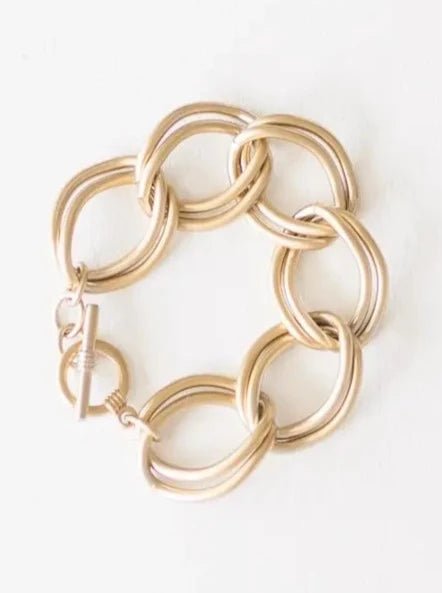 Hallie Gold Chunky Link Bracelet - Allure Boutique WY