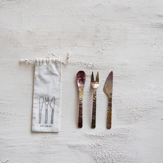 Hand Forged Copper Appetizer Set - Allure Boutique WY