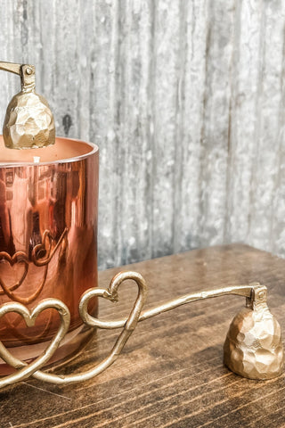 Hand Forged Iron Candle Snuffer - Hearts - Allure Boutique WY