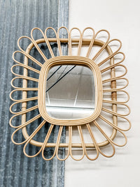 Handmade Rattan Mirror - Allure Boutique WY