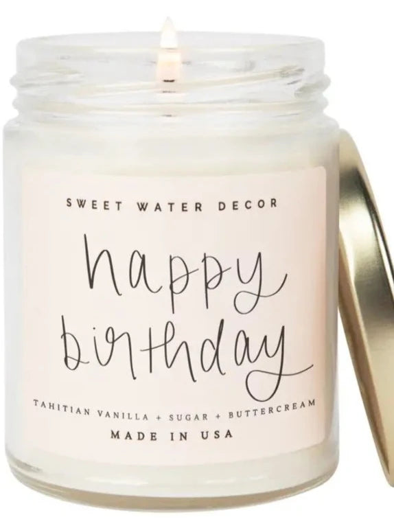 Happy Birthday 9 Oz. Soy Candle - Allure Boutique WY